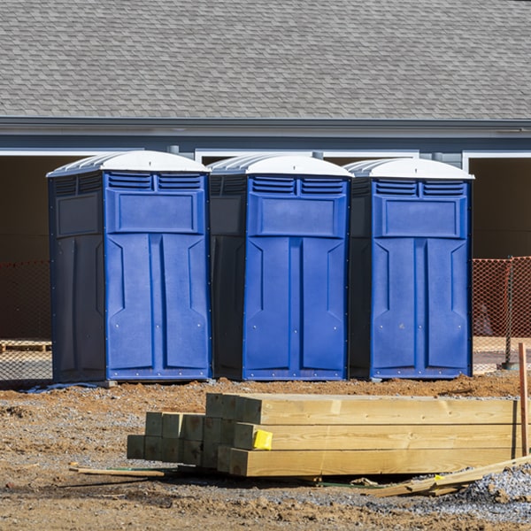 is there a specific order in which to place multiple portable toilets in Helotes Texas